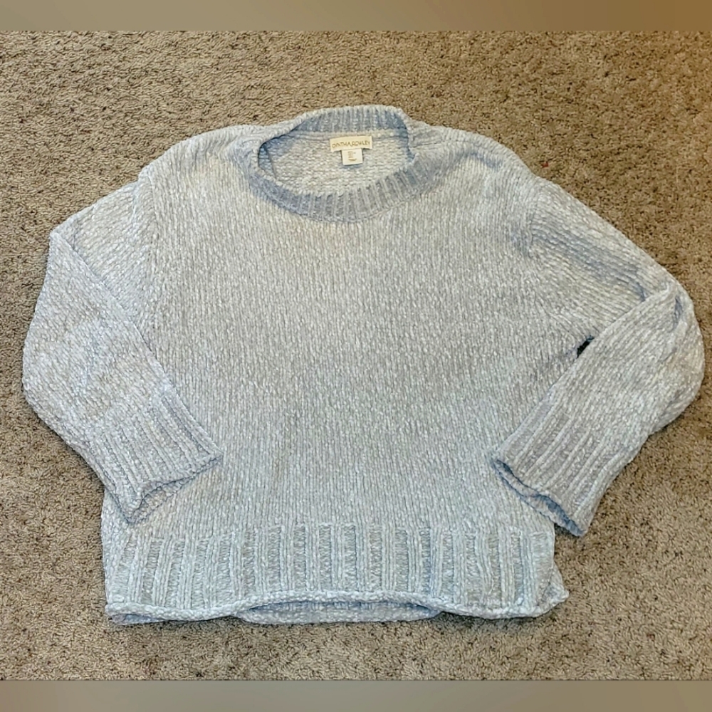 Cynthia Rowley Silver Sweater size large